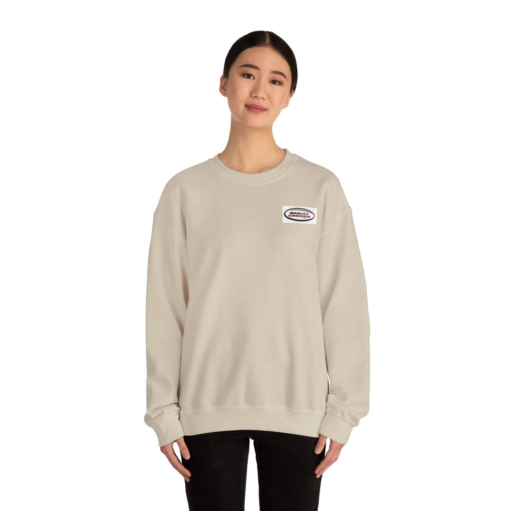 Crewneck Sweatshirt — Minimal Oval Logo Chest Graphic