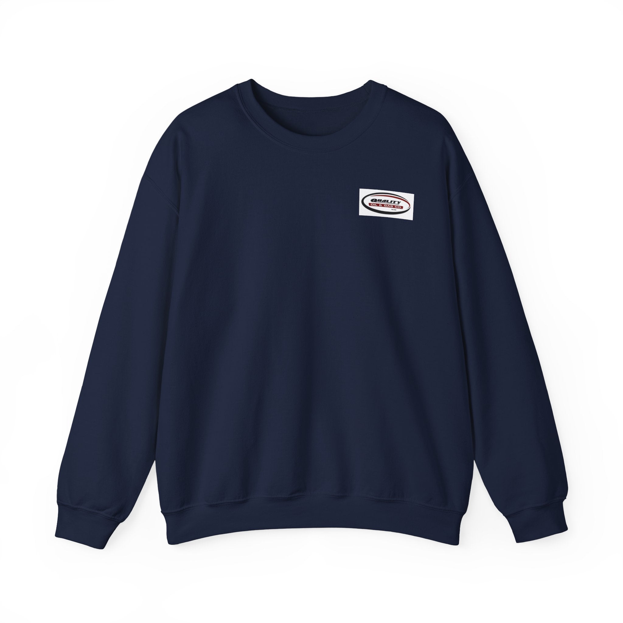Crewneck Sweatshirt — Minimal Oval Logo Chest Graphic