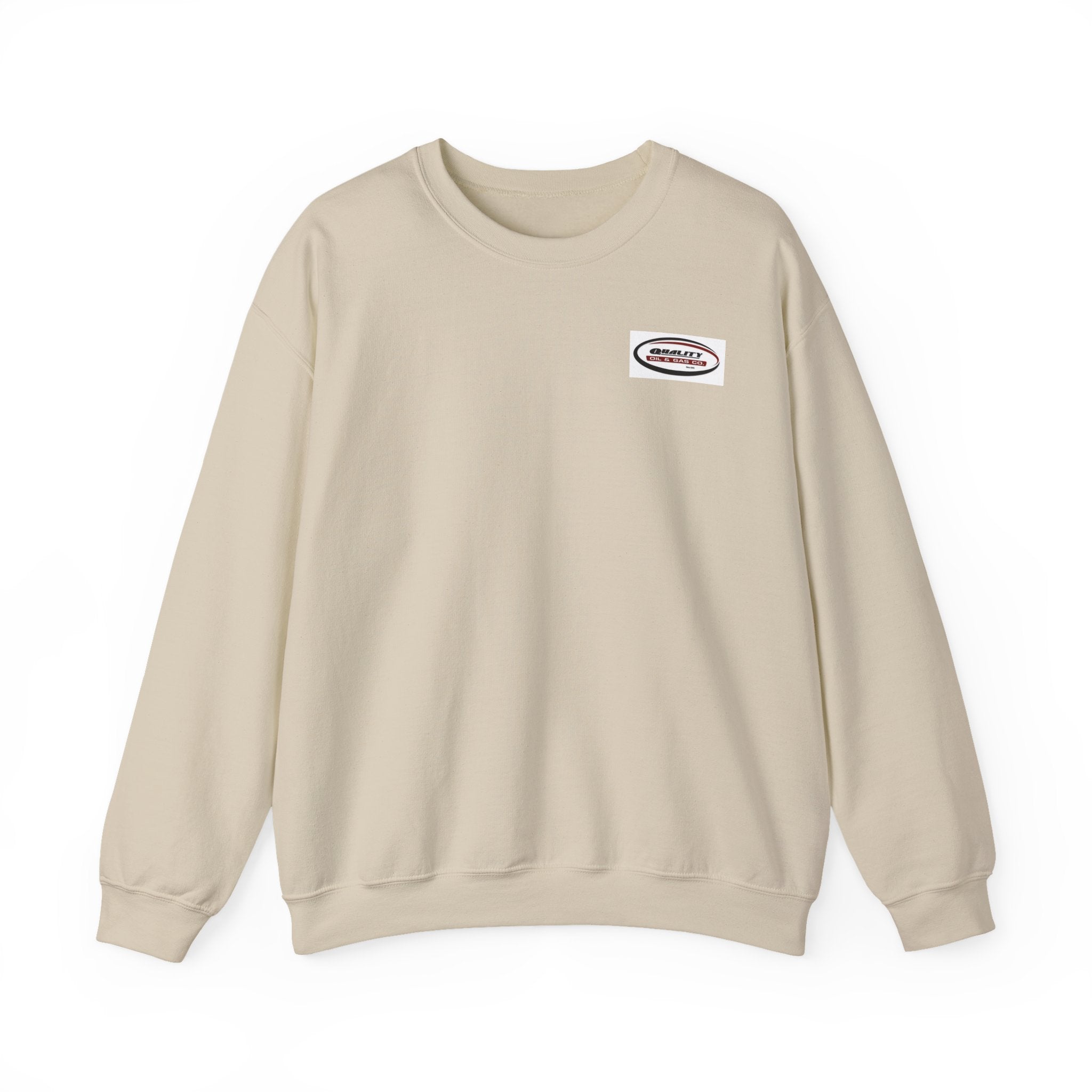 Crewneck Sweatshirt — Minimal Oval Logo Chest Graphic