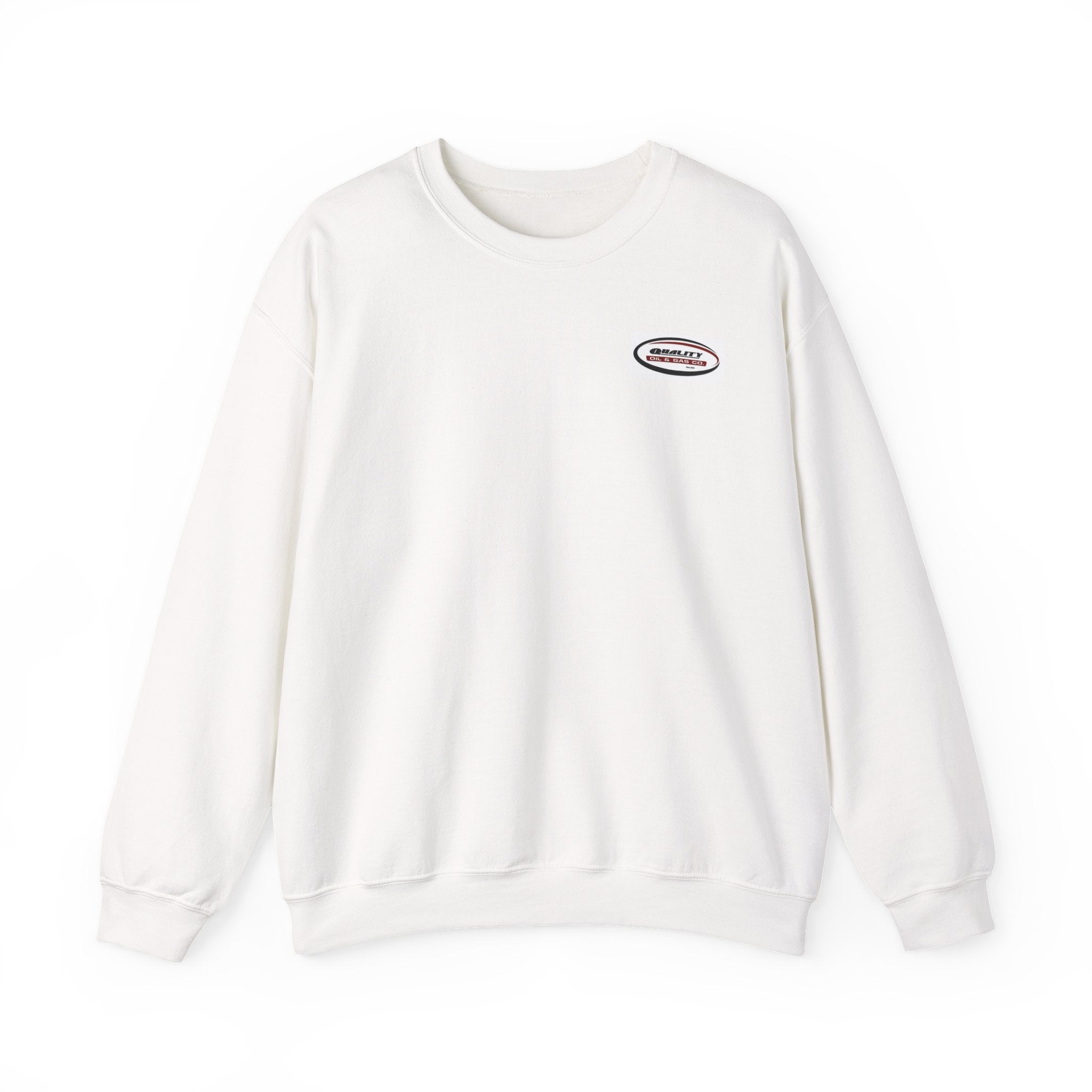 Crewneck Sweatshirt — Minimal Oval Logo Chest Graphic