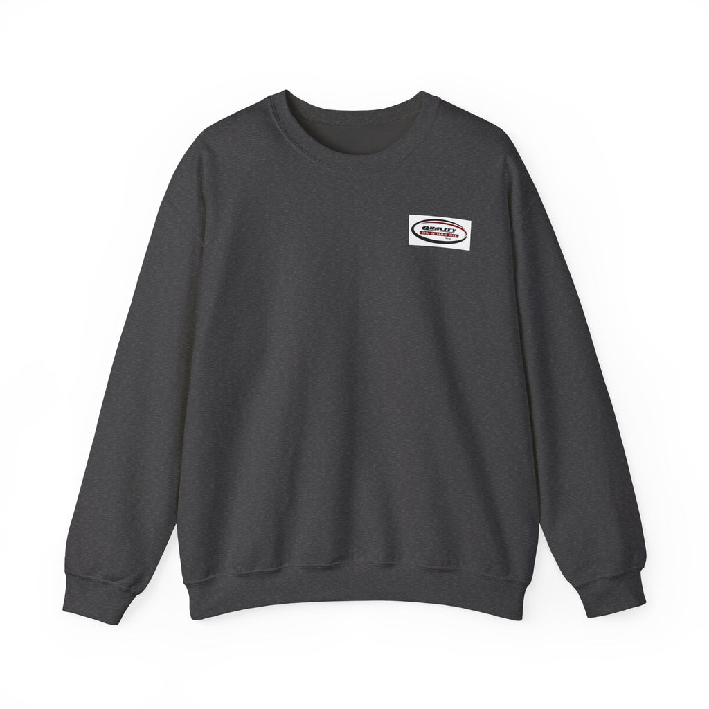 Crewneck Sweatshirt — Minimal Oval Logo Chest Graphic