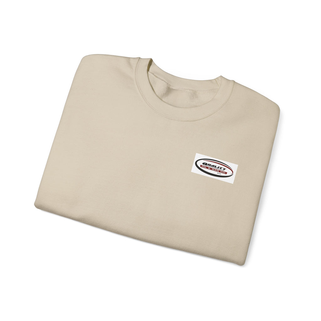 Crewneck Sweatshirt — Minimal Oval Logo Chest Graphic