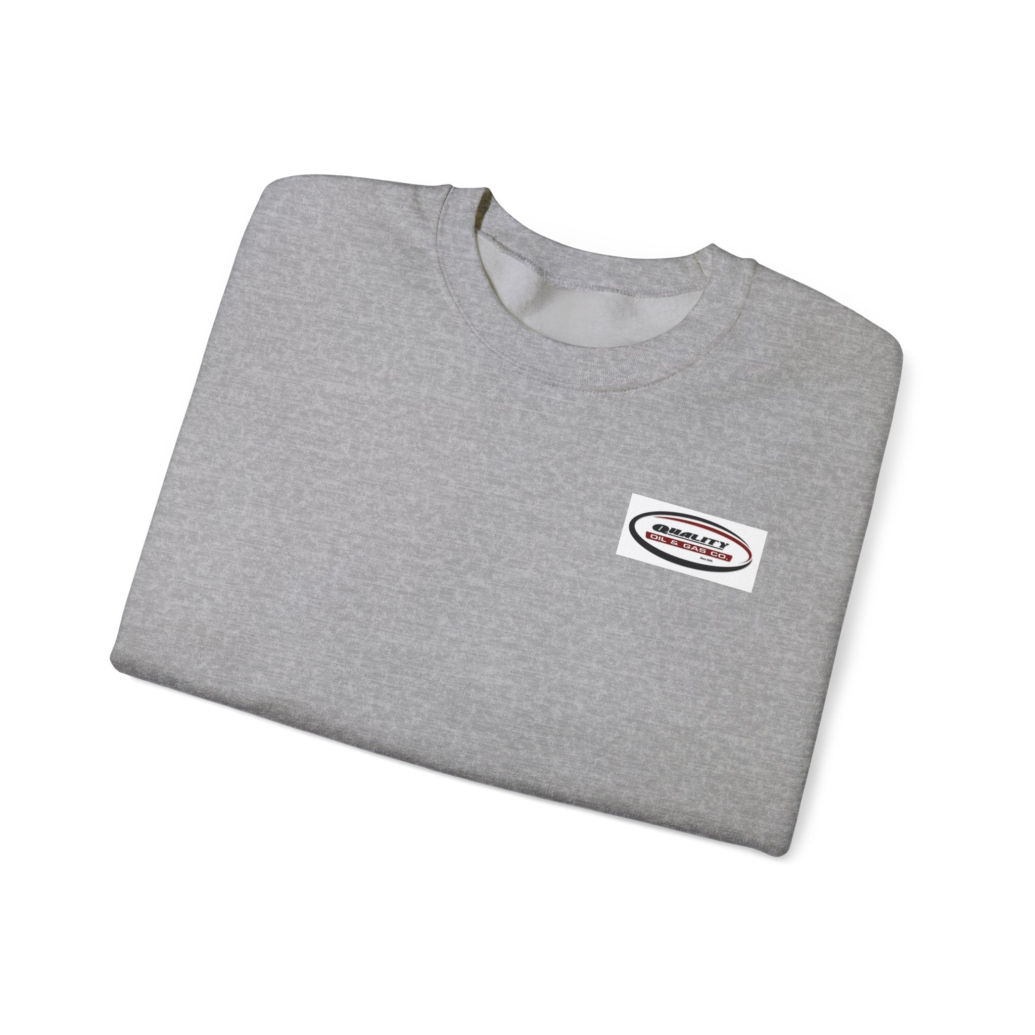 Crewneck Sweatshirt — Minimal Oval Logo Chest Graphic