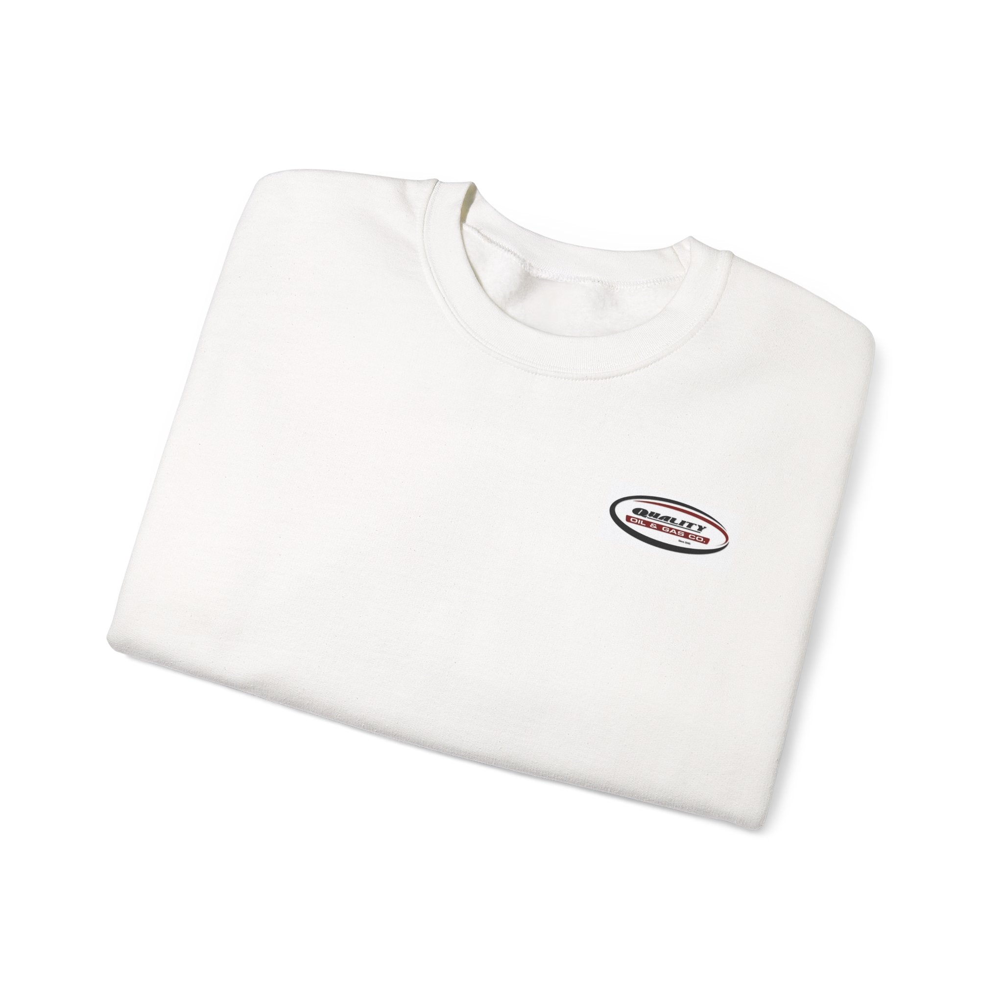 Crewneck Sweatshirt — Minimal Oval Logo Chest Graphic