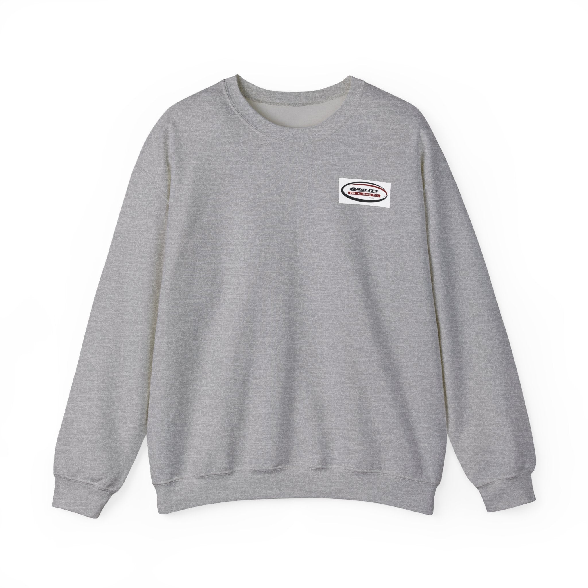 Crewneck Sweatshirt — Minimal Oval Logo Chest Graphic