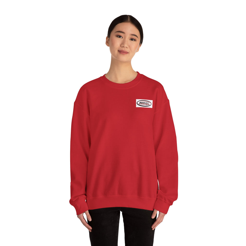 Crewneck Sweatshirt — Minimal Oval Logo Chest Graphic