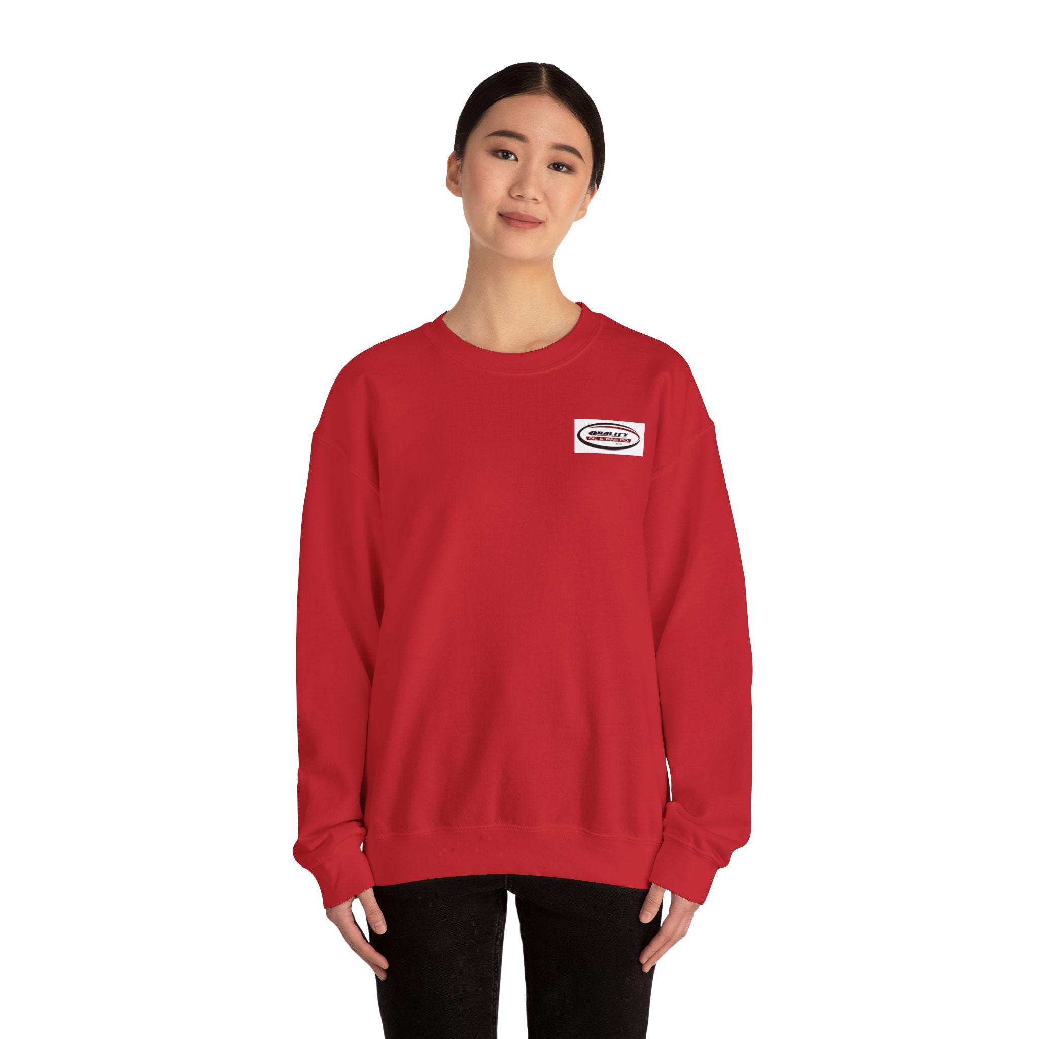 Crewneck Sweatshirt — Minimal Oval Logo Chest Graphic