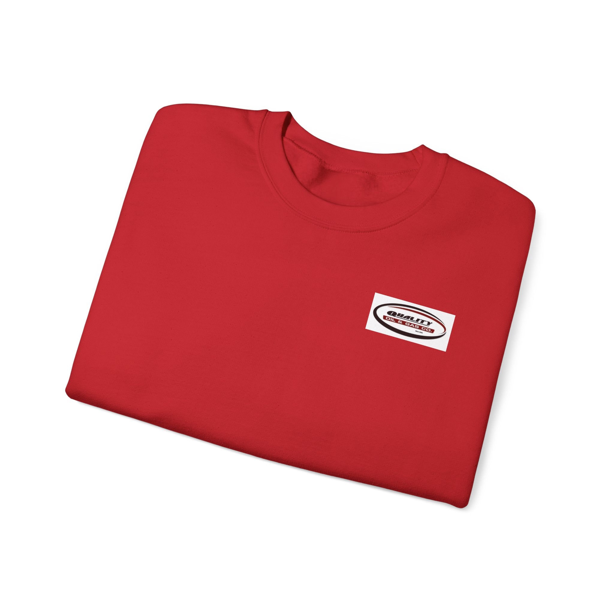 Crewneck Sweatshirt — Minimal Oval Logo Chest Graphic