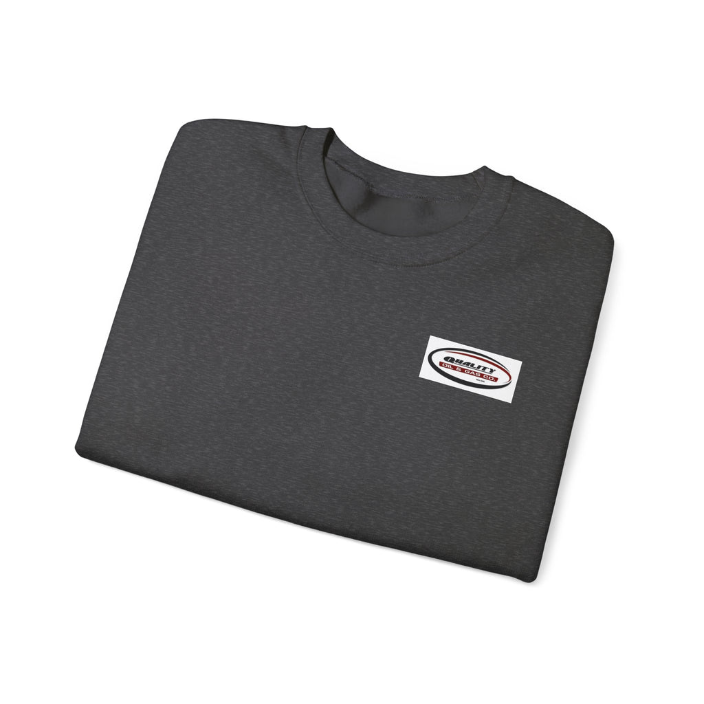 Crewneck Sweatshirt — Minimal Oval Logo Chest Graphic
